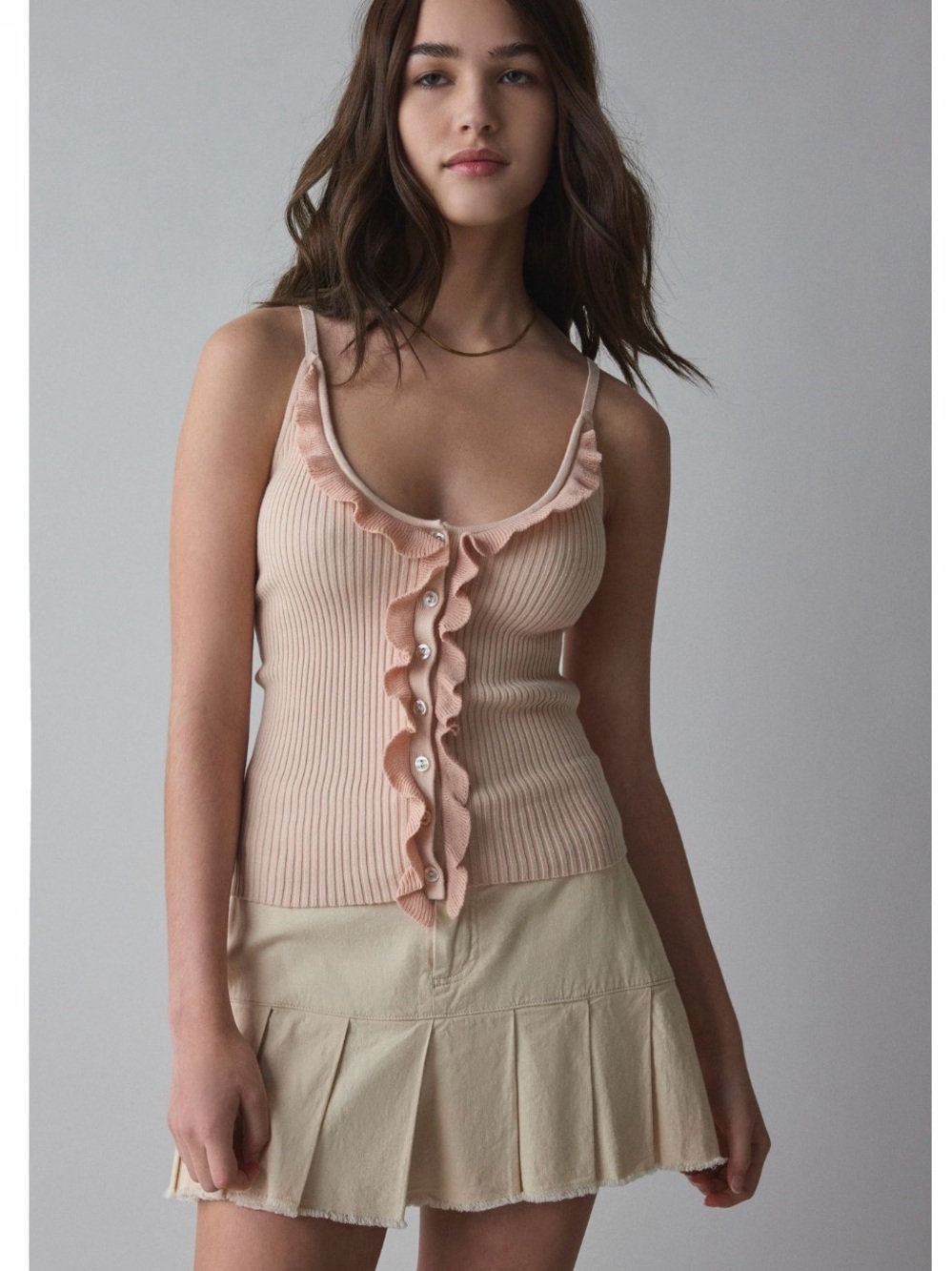 Kimchi Blue Beth Ruffle Sweater Cami - Picture 2 of 4